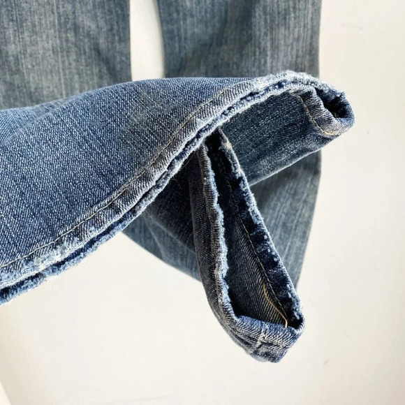 Zac Posen X  7 For All MAnkind Embroidered Low Waist Flared Jeans 31 - Picture 12 of 13